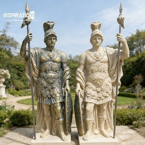 <span class=keywords><strong>Statue</strong></span> en pierre composite préfabriquée représentant une figure historique romaine pour exposition historique en musée - Product Image 2