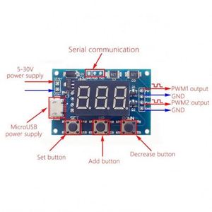 <span class=keywords><strong>Micro</strong></span> USB DC 2CH có thể điều chỉnh PWM máy phát tín hiệu nhiệm vụ chu kỳ xung mô-đun tần số kỹ thuật số <span class=keywords><strong>LED</strong></span> hiển thị Ống DC 5V <span class=keywords><strong>12V</strong></span> 24V DIY - Product Image 6