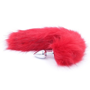 2022 fun supplies coda di volpe artificiale supporta una spina per conto dei capelli faux <span class=keywords><strong>fox</strong></span> tail plug anale code di metallo sesso - Product Image 6