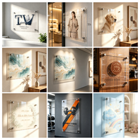 Impression UV personnalisée en usine, acrylique 3MM/5MM pour la promotion des entreprises dans les centres commerciaux, affiche en acrylique pour la décoration intérieure