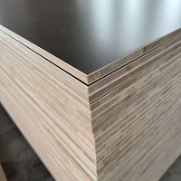 Panneau de contreplaqué de 17 mm en promotion, panneaux de bois stratifiés / contreplaqués, couleur blanche, finition brillante UV