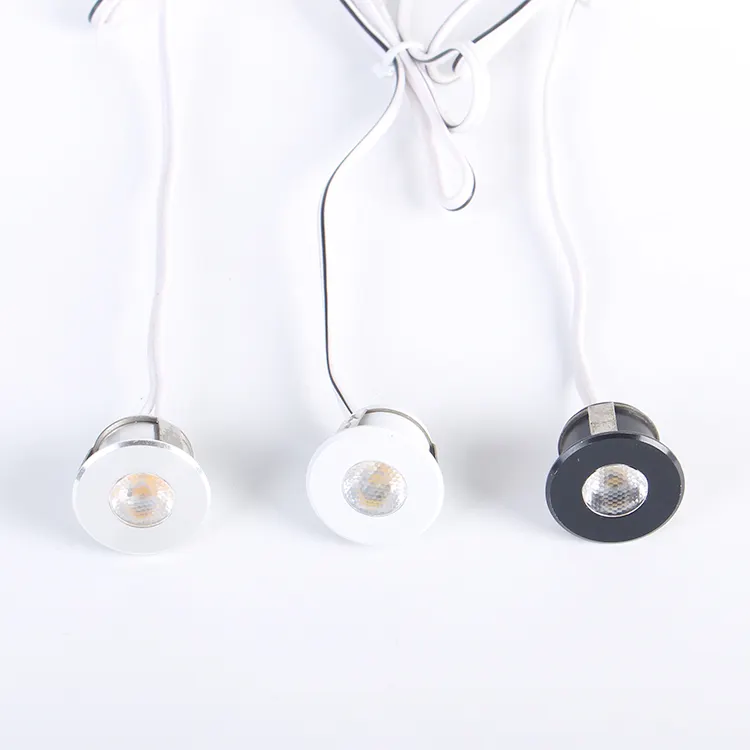 Mini holofote de led com design exclusivo, mini luz de led cob com 18mm, 12v, 1 w e 1 w