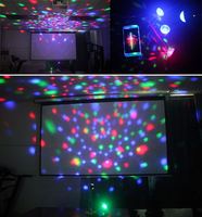 USB Crystal Flash DJ Lights Boule à commande vocale mobile rétro poj dj mini laser led lumières de scène 2022 pour la maison DJ Disco Party