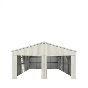 CG2549-H305-2ER/H C-type steel structure car garage garage plans steel cheap steel garage