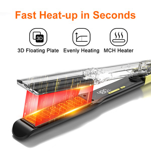 Réchauffeur rapide 480F Mch 2 en 1 lissage et boucleur fer à lisser <span class=keywords><strong>plat</strong></span> <span class=keywords><strong>professionnel</strong></span> avec logo personnalisé - Product Image 5