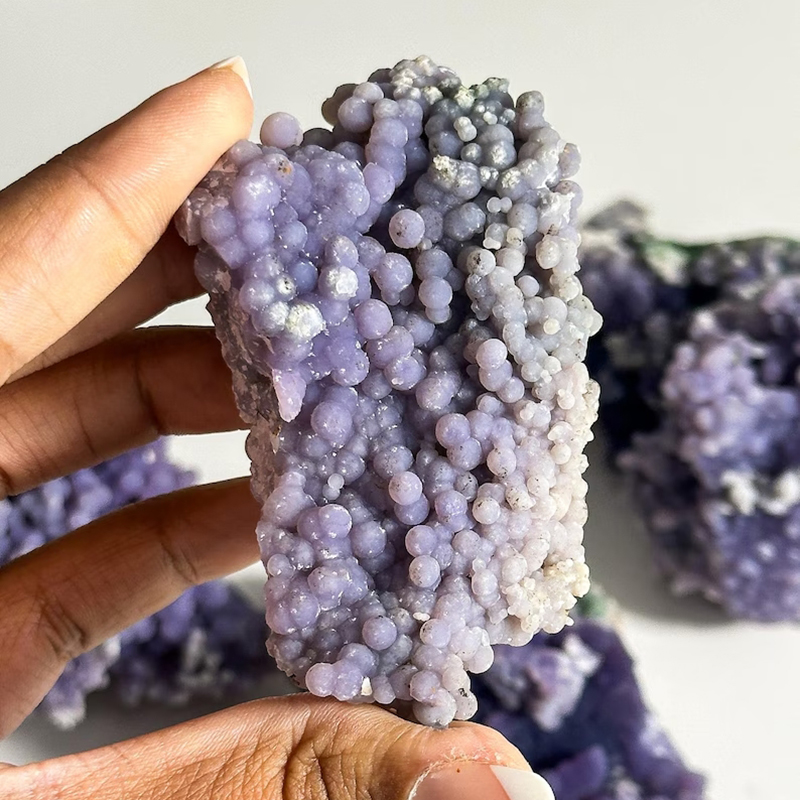 Campione di agata d'uva