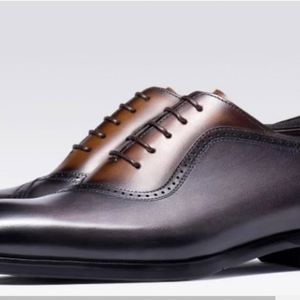 Chaussures en cuir Brokup pour hommes - Chaussures Oxford formelles à bout pointu de style anglais pour affaires et mariages, avec talonnette rehaussante, imperméables et antidérapantes - Product Image 6