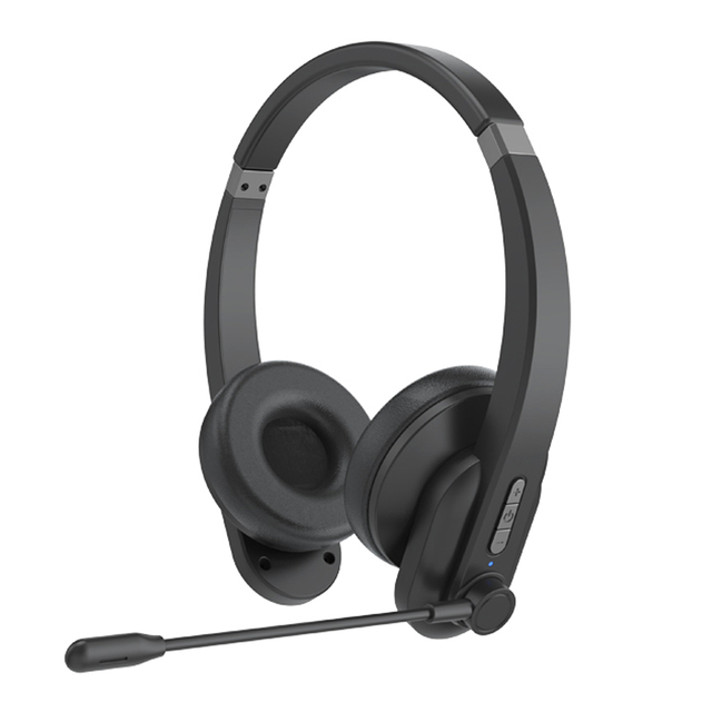 2.4G Wireless Headset Traffic Business Headphone with Microphone & USB Interface for Computer PC & Office Call