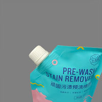 Sachet Doypack en plastique PE personnalisé 250ml 500ml, thermoscellable, anti-fuite, avec bec verseur, pour liquide détachant pré-lavage Cheaner, recyclable, Kody