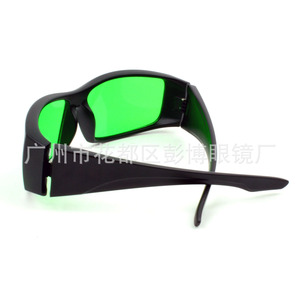 Gafas de seguridad láser de marco completo con lentes verdes de policarbonato para protección contra la luz de cultivo de plantas - Product Image 3