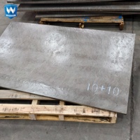 Plaque en carbure de chrome à surface lisse CCO, plaque en acier bimétallique composite Q235, plaque en alliage dur résistante à l'usure