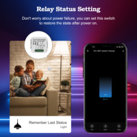 Module d'interrupteur WiFi GIRIER Tuya 16A DIY universel, compatible avec Alexa, contrôle bidirectionnel pour la domotique intelligente
