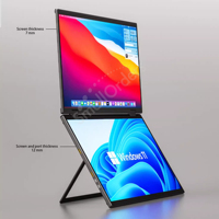 Moniteur portable double écran personnalisé, pliable, pour ordinateur portable, écran étendu, autres cadeaux promotionnels d'affaires