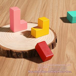 Jeu de puzzle en bois éducatif 3D pour enfants de 0 à 2 ans, cadeau d'anniversaire avec moins de 50 pièces - Product Image 3