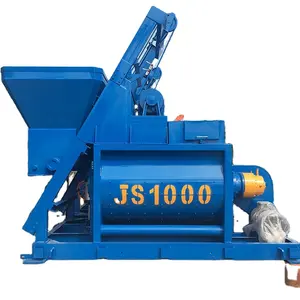 Js1000 Twin Shaft 1M3 Concrete Mixer 1000 Litre Liter 1 Cbm 1 Cubic Meter Electric Mixer 1000L Yard Machines Building Disesel