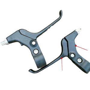 Levier de frein de vélo pour enfants, frein à ligne pour vélo de montagne, antidérapant, noir, corps en aluminium forgé à 2 doigts - Product Image 3