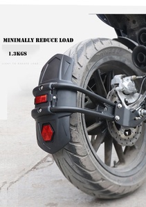 บังโคลนหลังมอเตอร์ไซค์แบบสากล  ทำจากพลาสติกดัดแปลง พร้อมแผ่นสะท้อนแสง - Product Image 4