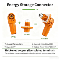Terminal haute tension 1500V 250A 300A 350A Mâle/Femelle pour stockage d'énergie solaire, connecteur de batterie au lithium