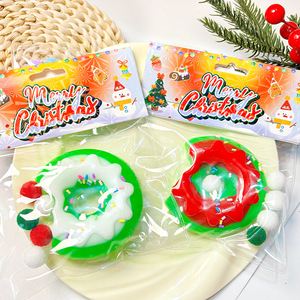 Donut de Noël ultra-doux et boueux, jouet de simulation à presser et relaxant, outil de relaxation à rebond lent - Product Image 3