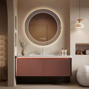 כלי סניטריים קיר תליית חדר אמבטיה רכוב יהירות עם כיור קרמיקה נגד משטח - Product Image 5