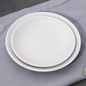 Platos de <span class=keywords><strong>vajilla</strong></span> de melamina blanca asequibles al por mayor, platos de <span class=keywords><strong>vajilla</strong></span> de plástico circulares sostenibles <span class=keywords><strong>para</strong></span> restaurantes y camping - Product Image 1