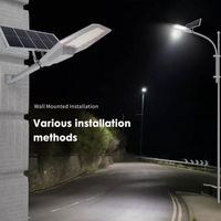 Lampadaire solaire LED IP66, alimenté par batterie, 200W-600W, pour usage routier