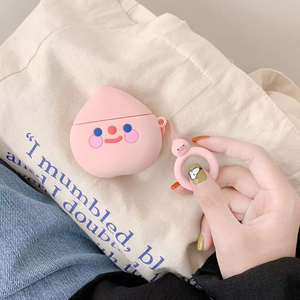 Étui en silicone en forme de fruit inspiré de l'<span class=keywords><strong>avocat</strong></span> pour <span class=keywords><strong>Airpods</strong></span> 1/2, protection d'écouteurs sans fil avec crochet - Product Image 6