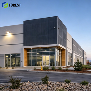 Entrepôt commercial modulaire en acier résistant aux séismes, préfabriqué, grande capacité, terminal logistique robuste - Product Image 1