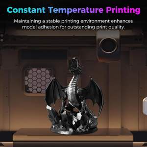 Creality K2 SE K1 SE Enclosure Transparent Dustproof Constant <b>Temperature</b> Noise Reduction Protective <b>Cover</b> for 3D Printer - Product Image 4