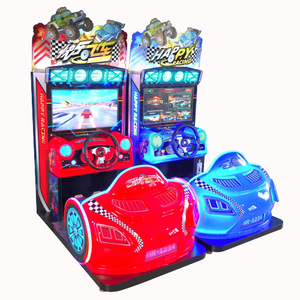 Funpark Indoor 2 Jogadores Máquina De Jogo De Arcade Simulador De Vídeo Operado Por Moedas 3d Consola De Carro De Corrida Máquina De Jogo Da Arcade