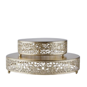 Herramientas para pasteles de fiesta de cumpleaños, Decoración de mesa, soporte de pastel de Metal de dos niveles, taza para hornear magdalenas, soporte para pasteles - Product Image 6