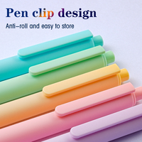 Stylos à encre gel rétractables avec logo personnalisé, pointe de 0,5 mm, 5 couleurs vibrantes pour le journalisation, la prise de notes, le dessin, les étudiants, la papeterie scolaire