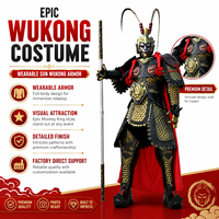 Costume de cosplay Roi Singe pour adulte, tenue d'armure Sun Wukong, tenue intégrale pour spectacle de scène, fête, spectacle, légende mythique chinoise