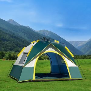 Carpa Automática Portátil de Camuflaje de Una Sola Capa para 2-3/3-4 Personas, Personalizable, de Verano, Impermeable, de Oxford, 1000-1500 mm - Product Image 4