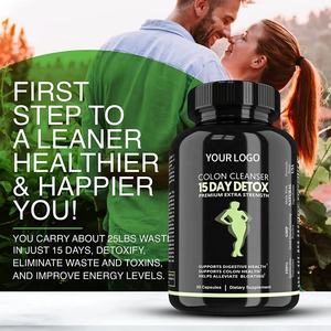 कोलन सफाई डिटॉक्स कैप्सूल 15 दिन कार्यक्रम 30 पीसी पाचन आंत स्वास्थ्य सहायता - Product Image 1