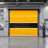 Porte à enroulement rapide en PVC pour entrepôt et usine, porte industrielle électrique à enroulement rapide