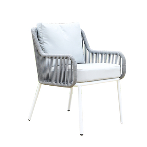 Personnalisé villa extérieur corde tissé extérieur <span class=keywords><strong>jardin</strong></span> loisirs balcon chaise moderne simple simple protection solaire dossier meubles - Product Image 6