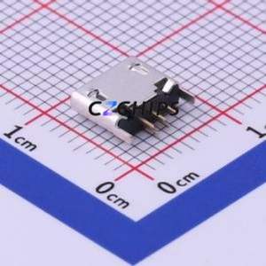 MICRO 180°ZB USB Connector Through hole Component (THT) Connector Micro-B USB 2.0 Female Through Hole - Product Image 2