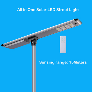 Điều khiển ánh sáng thông minh PPT + điều khiển thời gian + cảm biến vi sóng nhôm đúc 30W-150W tiết kiệm năng lượng LED đèn đường năng lượng mặt trời - Product Image 5