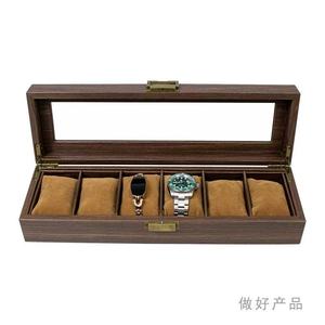 Display Storage Box New Design Wood Watch Box Perfect Quality With 6 Slot Desktop Organizer Crafts Acacia Watches Storage Box - Product Image 3