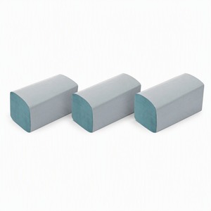 Serviettes en papier recyclé, couleur bleue, haute absorption d'eau - Product Image 1