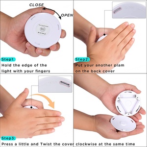 EGH Wireless Round Motion Sensor LED Night Light Battery Powered <b>Cabinet</b> Lamp <b>Bedside</b> Lights for Bedroom Home Closet Lighting - Product Image 6
