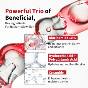 Fabrieksgroothandel Gratis Merk <span class=keywords><strong>Nicotinamide</strong></span> Arbutin Gezichtsessence Koreaanse Huidverzorgingsproducten Verlichtende Gezichtserum - Product Image 4