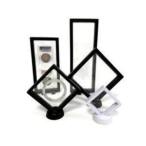 3D Floating <b>Display</b> <b>Case</b> Universal Coin Frame Holder Stand for Antique Coins Challenge Coin Jewelry Gems Minerals Rocks Specimen - Product Image 1