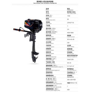 2 đột quỵ 3.6hp trục ngắn Hướng dẫn sử dụng bắt đầu xăng động cơ phía ngoài động cơ chất lượng cao cao su thuyền phía ngoài động cơ động cơ - Product Image 2