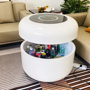 Mesa de centro inteligente con altavoz y refrigerador, muebles modernos para Hotel, sala de estar, cama lateral, con Bluetooth, compra en línea de China