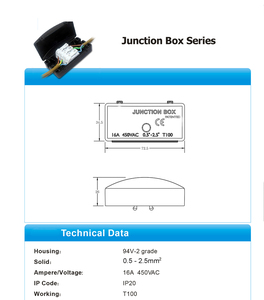M623 <span class=keywords><strong>3</strong></span> 웨이 16A 450V 빠른 연결 와이어 커넥터 케이블 연결 상자 IP20 화재 방지 정션 박스 - Product Image 6