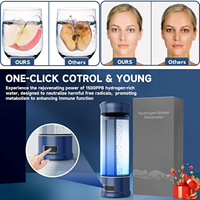Bouteille Intelligente Portable, Générateur d'Eau à Hydrogène SPE PEM, Bouteille Ionisée à Hydrogène 400 ml, Tasse d'Eau Riche en Hydrogène pour la Santé