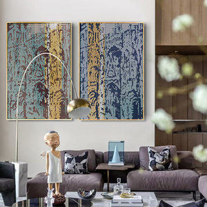 Tranh Sơn Dầu Nghệ Thuật Treo Tường Hình In Áp Phích Đẹp Bằng Da Màu Bạc Thủ Công Bán Chạy Tranh Kỹ Thuật Số Treo Tường - Product Image 3