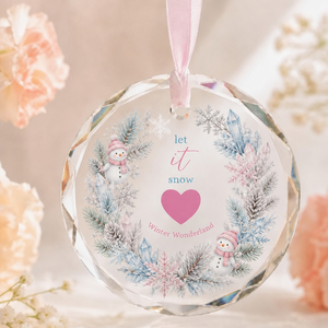 Joy to the World - Ornement <span class=keywords><strong>de</strong></span> <span class=keywords><strong>Noël</strong></span> en verre cristal 8x8cm, impression UV, aquarelle, mistletoe, ornement suspendu, cadeau - Product Image 2